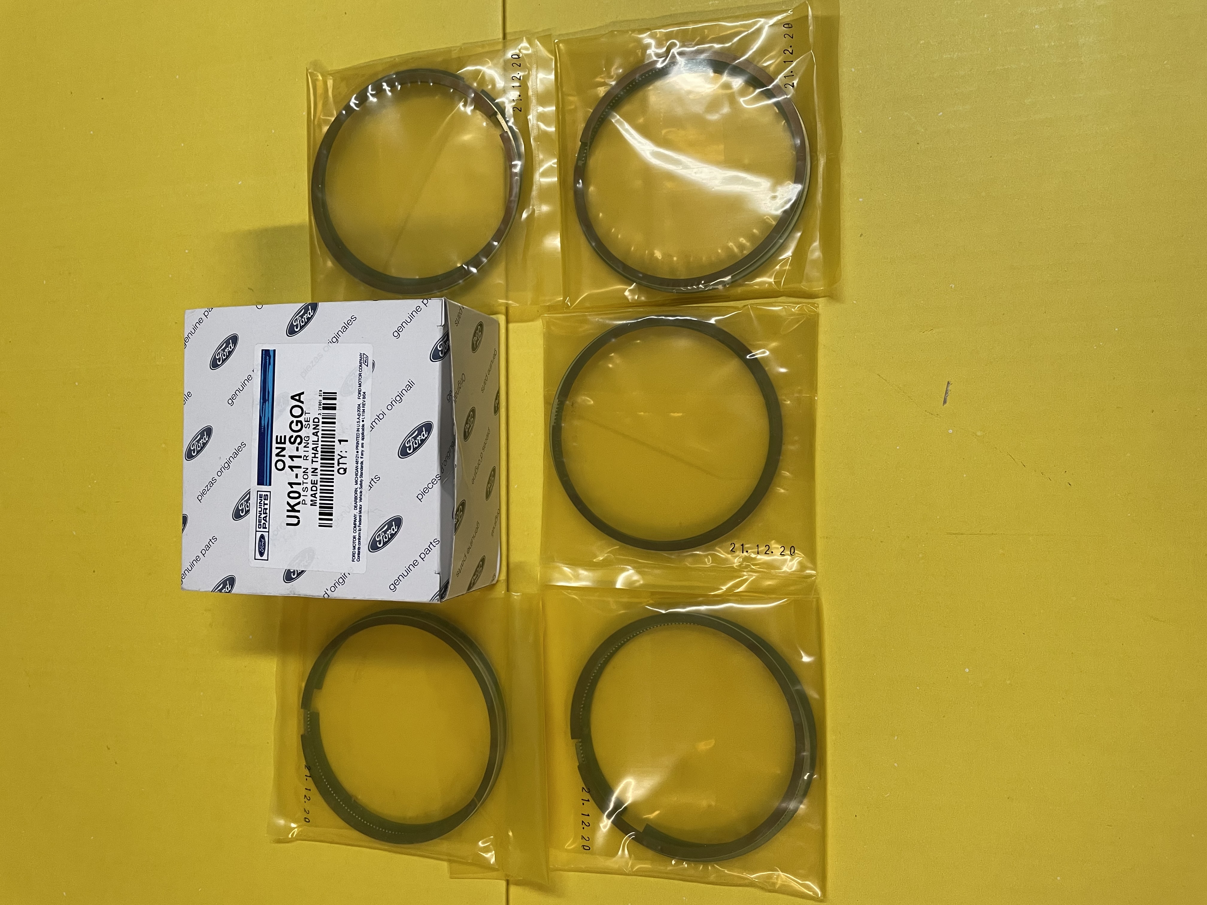 PISTON RING SET, JUEGO DE ANILLOS  RANGER MAZDA BT50  TRANSIT MOTOR 3.2  